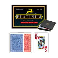 Poker Acetate Platinum - 2 Jumbo Index - Profi plastové karty