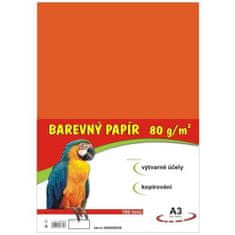STEPA Barevný papír A3/100/80g - oranžový