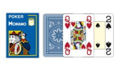 Texas Poker Size - 4 Jumbo Index - Profi plastové karty - modrá