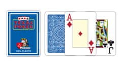 Texas Poker Size - 2 Jumbo Index - Profi plastové karty - hnědá