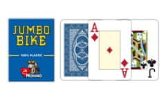Poker Bike Trophy - 2 Jumbo Index - Profi plastové karty - modrá