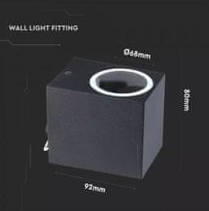 LED Solution Černé fasádní svítidlo hranaté GU10 7510