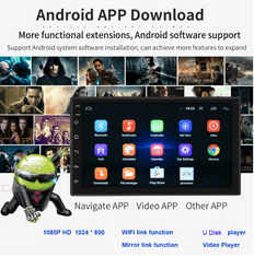 Essgoo 2din Univerzální Autorádio S Kamerou, Android 12.0, Wifi Gps Usb , Android Rádio S Gps Navigací, Handsfree Bluetooth, Usb