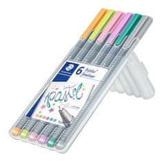 Staedtler 334 SB6CS9 Linery "Triplus 334 Pastel", sada 6 barev - pastelové, 0,3mm 334 SB6CS1