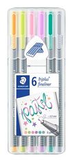 Staedtler 334 SB6CS9 Linery "Triplus 334 Pastel", sada 6 barev - pastelové, 0,3mm 334 SB6CS1