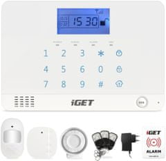 iGET SECURITY M3B - bezdrátový GSM alarm, set