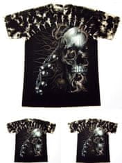Rock Chang Moto tričko s fosforovým potiskem/černé/THKRS07, XXL