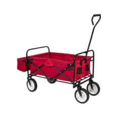 Skládací vozík se stříškou ve 2 barvách - červená