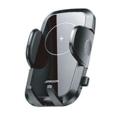 Joyroom Wireless Vent držák na mobil do auta, Qi nabíječka 15W, černý