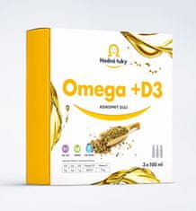 Hodné tuky Prémiový Omega +D3 konopný olej, 3x100ml