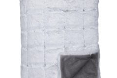 Fine Dekorační přehoz QUADRO 110 white, 140 x 190 cm