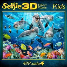 M.I.C.  Puzzle Delfíní selfie 3D 48 dílků