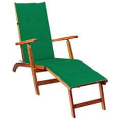 shumee Poduška na polohovací židli zelená (75+105) x 50 x 4 cm