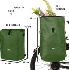 Dutch Mountains Batoh Bicycle Bag Single Rear Computer Backpack Green