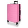 Cestovní kufr DE2966 světle růžový L 76x50x33 cm