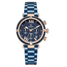 REWARD Elegantní modré Dámské hodinky + luxusní dárek ZDARMA pro každou ženu.
