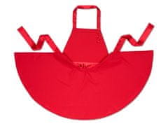 Froster Červená kuchyňská zástěra ve tvaru šatů