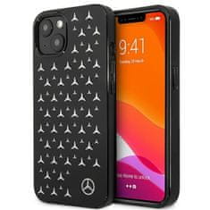 MERCEDES MEHCP13MESPBK hard silikonové pouzdro iPhone 13 6.1" black Silver Stars Pattern