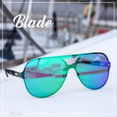 Verdster Sluneční brýle Blade Jednolité světle modrá sklíčka zelená sklíčka zelená univerzální