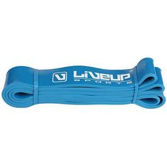 LiveUp Aerobic guma posilovací guma 208 x 0,45 cm modrá Rozměr: S