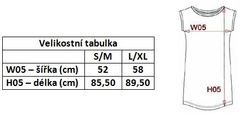 Kariban Dámské dlouhé tričko - šaty, černá, S/M