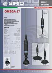 SIRIO Omega 27 CB magnetická anténa 85cm