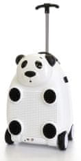 Dětský kufr na dálkové ovládání s mikrofonem (Panda-bíla)