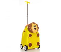 Dětský kufr na dálkové ovládání s mikrofonem (Lvíček-žlutý)