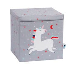 Love It Store It Úložný box na hračky s krytem Happy Kids - Unicorn