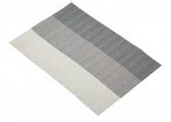 TWM podložka 30 x 45 cm PVC/polyester bílá/šedá
