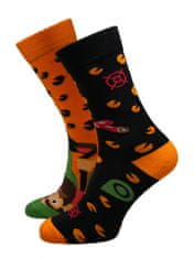 Hesty Socks unisex ponožky Hunter oranžovo-černé 39-42