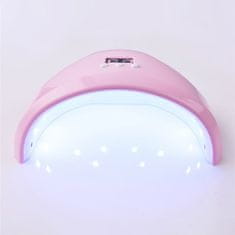 COSCELIA LED / UV lampa na nehty, 36W, růžová