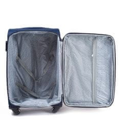 RGL Cestovní kufr textilní R20 s rozšířením ,šedo červený ,velký,94L