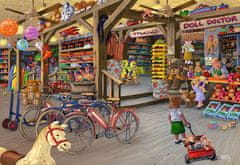Wooden city Dřevěné puzzle V hračkářství 2v1, 400 dílků EKO