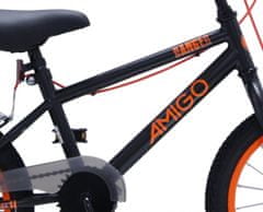 BMX Danger Junior 16palcové kolo, černá oranžová