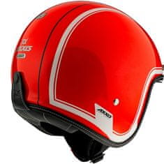 AXXIS HELMETS Otevřená helma AXXIS HORNET SV ABS royal a4 lesklá fluor červená - XS