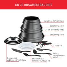 Tefal Sada nádobí 20 ks Ingenio Daily Chef ON L7619402