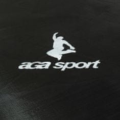 Aga Sport Pro Trampolína 366 cm Tmavě zelená + ochranná síť + žebřík