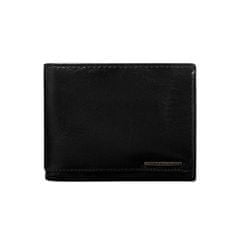 LOREN Černá pánská kožená peněženka s ochranou RFID CE-PR-FRM-70-07.37_288966 Univerzální