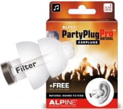 ALPINE Hearing PartyPlug Pro Natural, bílá