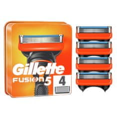Gillette Fusion5 Pánská Náhradní Holicí Hlavice, 4 ks 