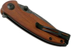 C2020DS-2 Pintail Damascus Cuibourtia Wood kapesní nůž 7,6 cm, damašek, dřevo