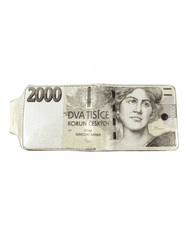 Dailyclothing Peněženka s motivem bankovky - 2000Kč 711