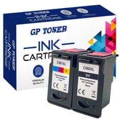 GP TONER 2x Kompatiblní inkoust pro CANON PG-561XL PG-560XL Pixma TS5350 TS5352 TS5450 TS7450 TS7451 sada