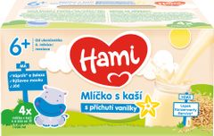 Hami mlíčko s kaší s příchutí vanilky 3x (4x250ml)