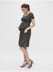 Mama.licious Černá květovaná těhotenská sukně Mama.licious Dotti XL