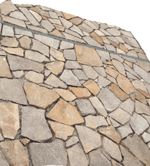 ŠLAPÁKY.CZ Přírodní štípaný kámen, porfyr Donna nepravidelné tvary tl. 30-50 mm, rozměr 25-50 cm