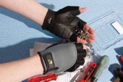 Free Hand Kožené kombinované rukavice bez prstů Fuscus, mechanické - univezální