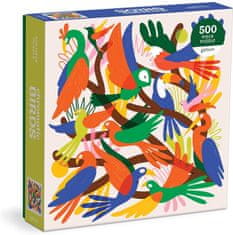 Galison Čtvercové puzzle Chromatičtí ptáci 500 dílků