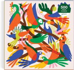 Galison Čtvercové puzzle Chromatičtí ptáci 500 dílků
